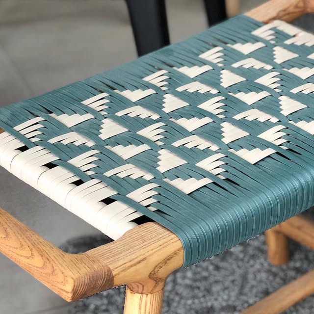 Dense weave pattern — tighter, more graphic. A bold choice.