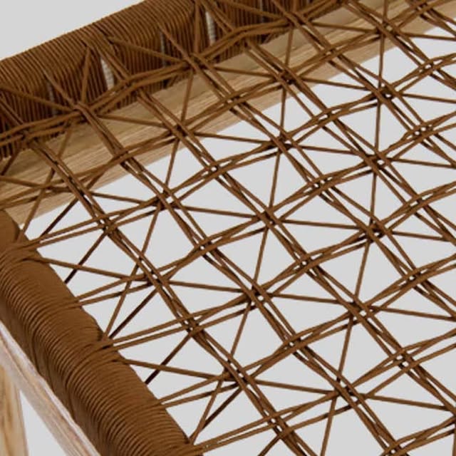 Rattan weave — natural reed, organic warmth. A different texture entirely.